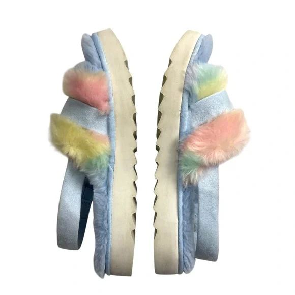 Koolaburra by UGG Fuzz'd Out Adjustable Slide Sandals Sling Back 8 - Picture 7 of 11